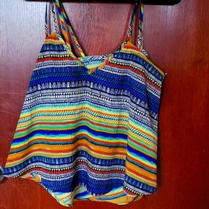 Mimi Chica Rainbow flowy tank, Large